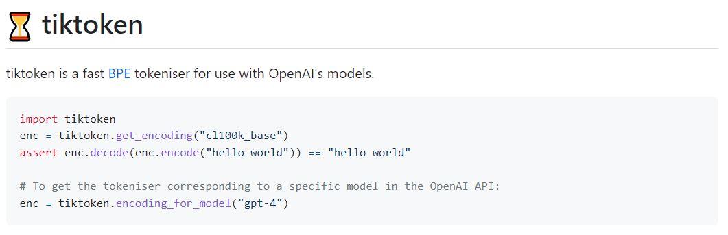 tiktoken